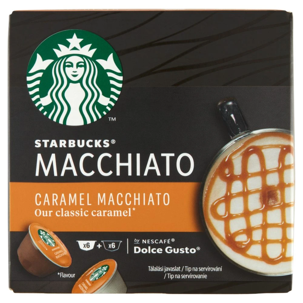 Starbucks by Nescafé Dolce Gusto Caramel Macchiato tej és kávékapszula 12 db/6 csésze 127,8 g