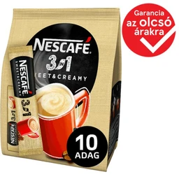 Nescafé Nescafé 3in1 Sweet & Creamy azonnal oldódó kávéspecialitás 10 db 170 g
