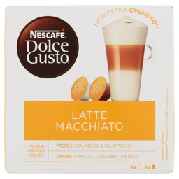 Nescafé NESCAFÉ Dolce Gusto Latte Macchiato tej és kávékapszula 16 db/8 csésze 183,2 g