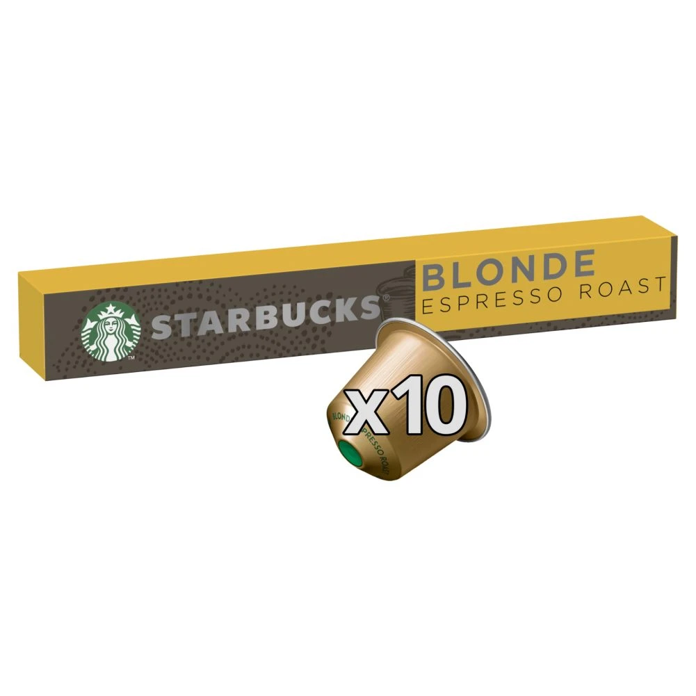 Starbucks by Nespresso Blonde Espresso Roast őrölt, pörkölt kávé kapszula 10 db 53 g