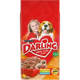  Darling teljes értékű állateledel felnőtt kutyák számára szárnyassal 15 kg
