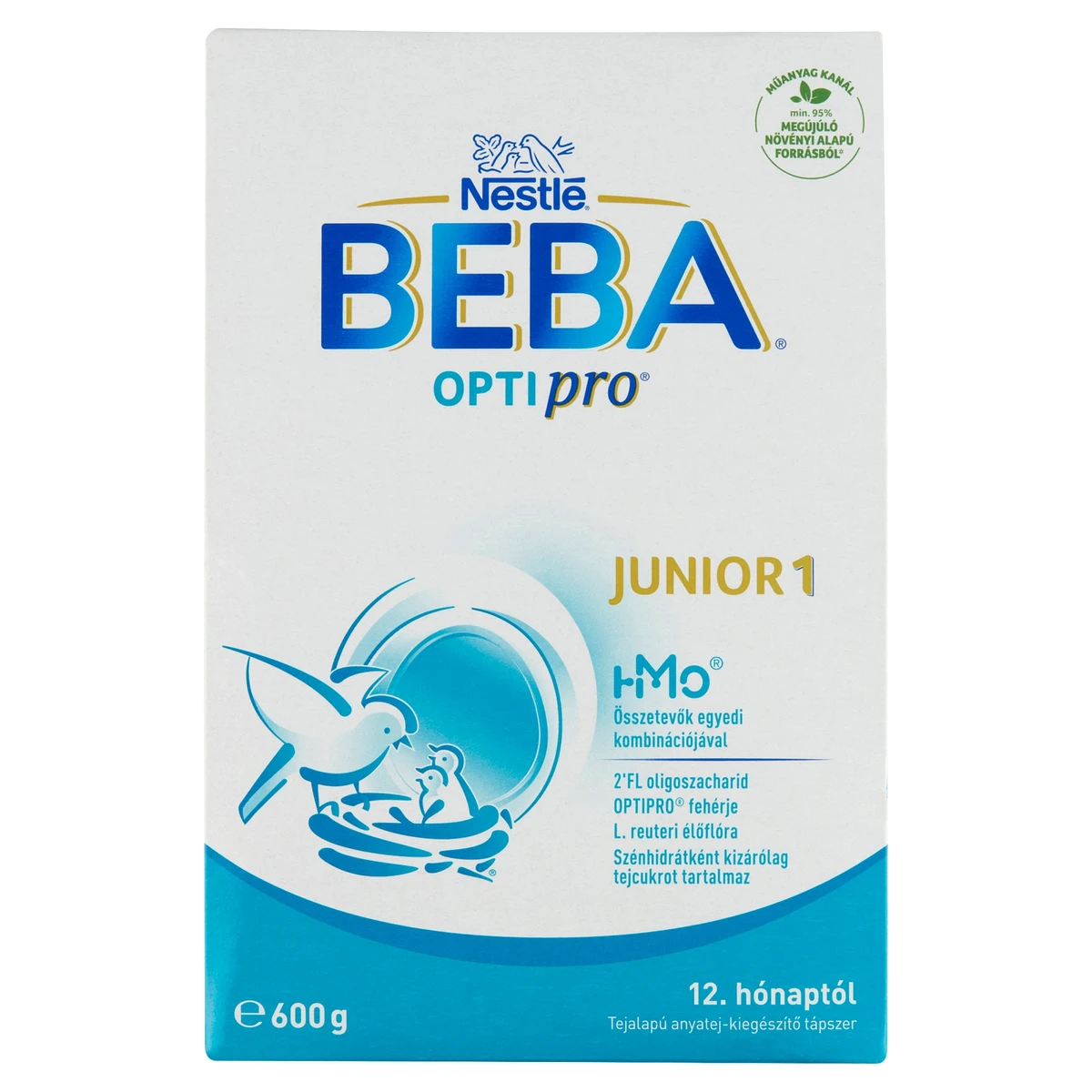 Beba Pro Junior 1 Tejalapú Anyatej kiegészítő Tápszer, 12 Hónapos Kortól Ajánlott 600 G