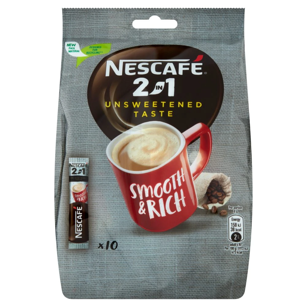 Nescafé 2in1 azonnal oldódó kávéspecialitás 10 db 80 g
