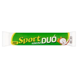 Sport Sport Duó tejcsokoládéval mártott szelet kókuszos, karamellás töltelékkel 60 g