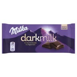 Milka Milka Darkmilk magas kakaótartalmú alpesi tejcsokoládé 85 g