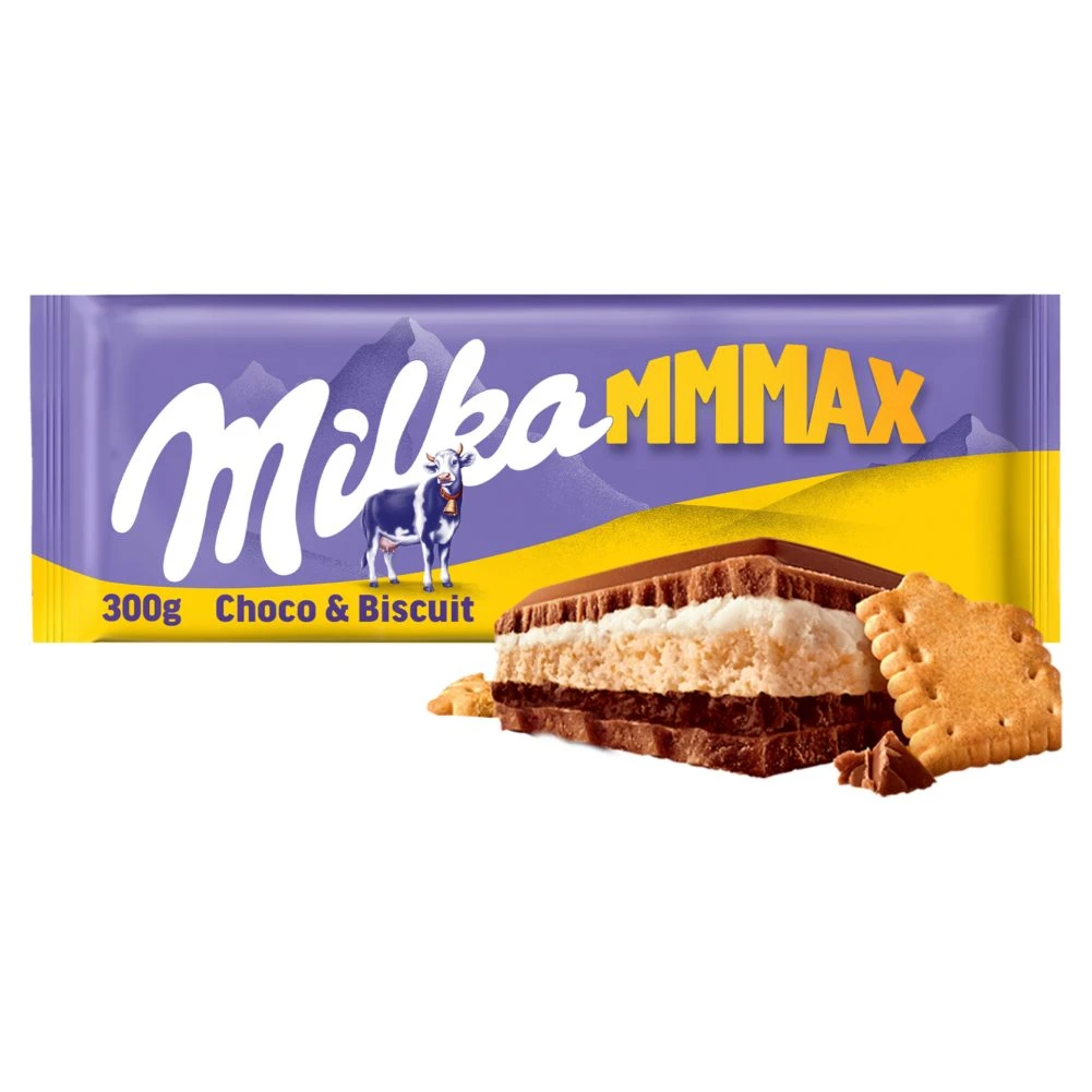 Milka Tejcsokoládé Choco & Biscuit 300 g