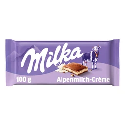 Milka Milka tejcsokoládé 100 g alpesi tejkrémmel töltött