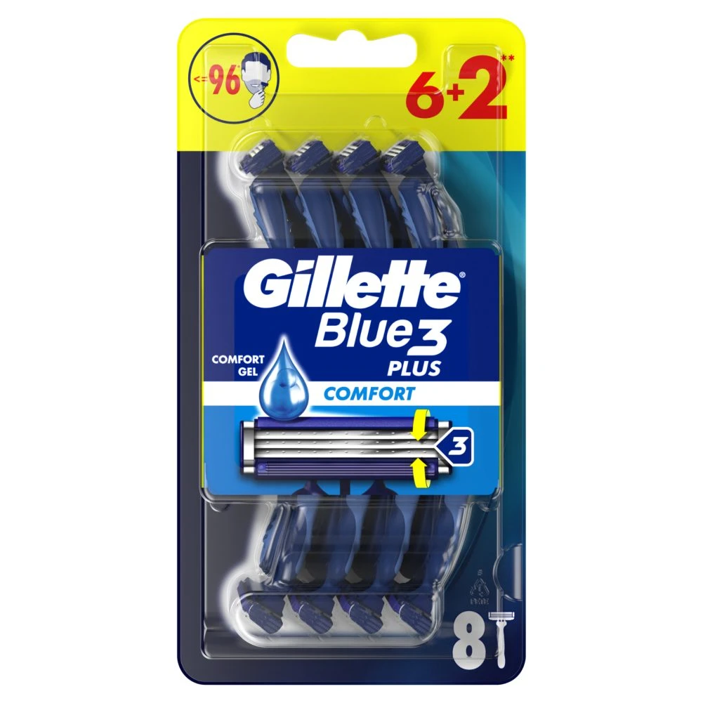 Gillette Blue3 Ice Eldobható Férfi Borotva 6+2 darab