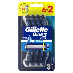 Gillette Gillette Blue3 Ice Eldobható Férfi Borotva 6+2 darab