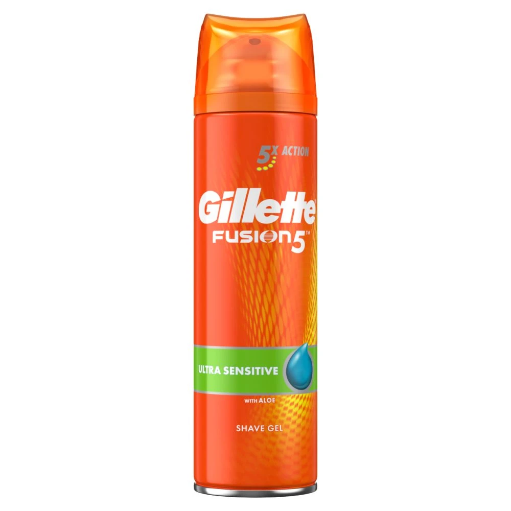 Gillette Fusion Sensitive Skin Férfi Borotvazselé 200 ml