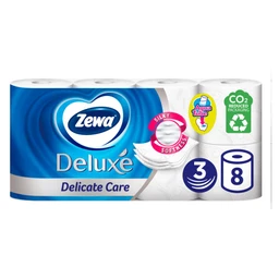ZEWA Toalettpapír Deluxe Delicate Care 8 tekercs 3 rétegű, 1200 lap