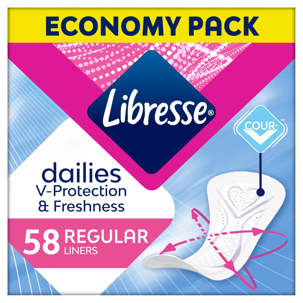 Libresse Daily Fresh Normal tisztasági betét 58 db