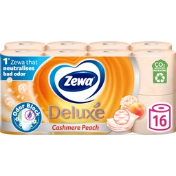 ZEWA ZEWA Toalettpapír Deluxe Cashmere Peach 16 tekercs 3 rétegű, 2400 lap