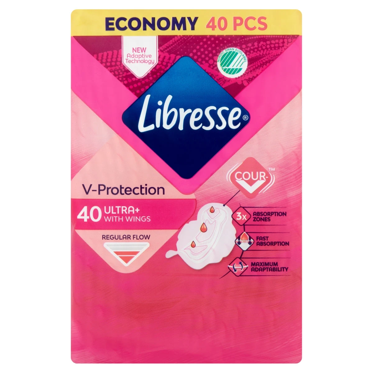 Libresse Ultra+ Freshness & Protection egészségügyi betét 40 db