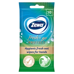 Zewa Zewa Fresh To Go Protect nedves kéztisztító kendő 10 db