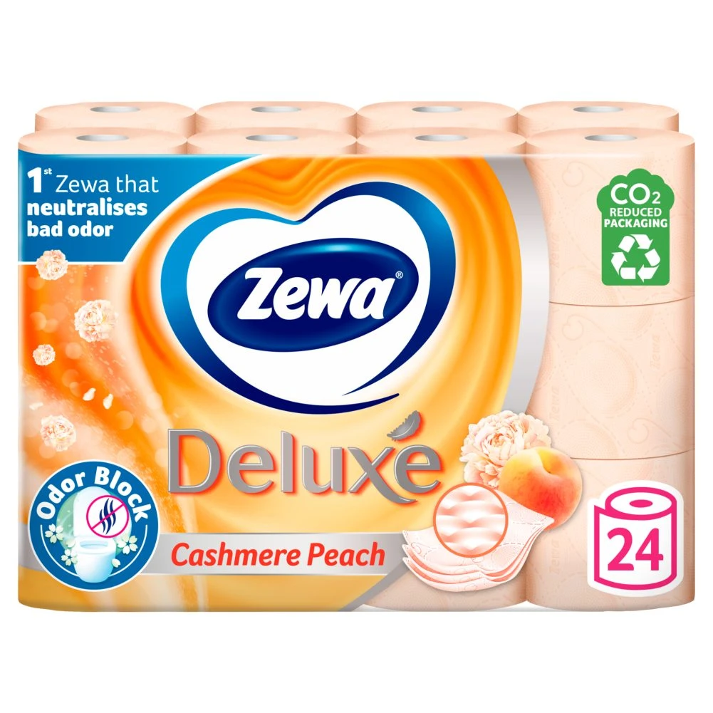 Zewa Deluxe Cashmere Peach toalettpapír 3 rétegű 24 tekercs