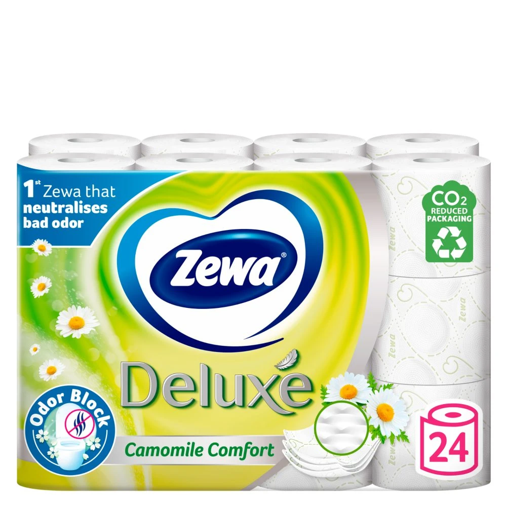 Zewa Deluxe Camomile Comfort toalettpapír 3 rétegű 24 tekercs