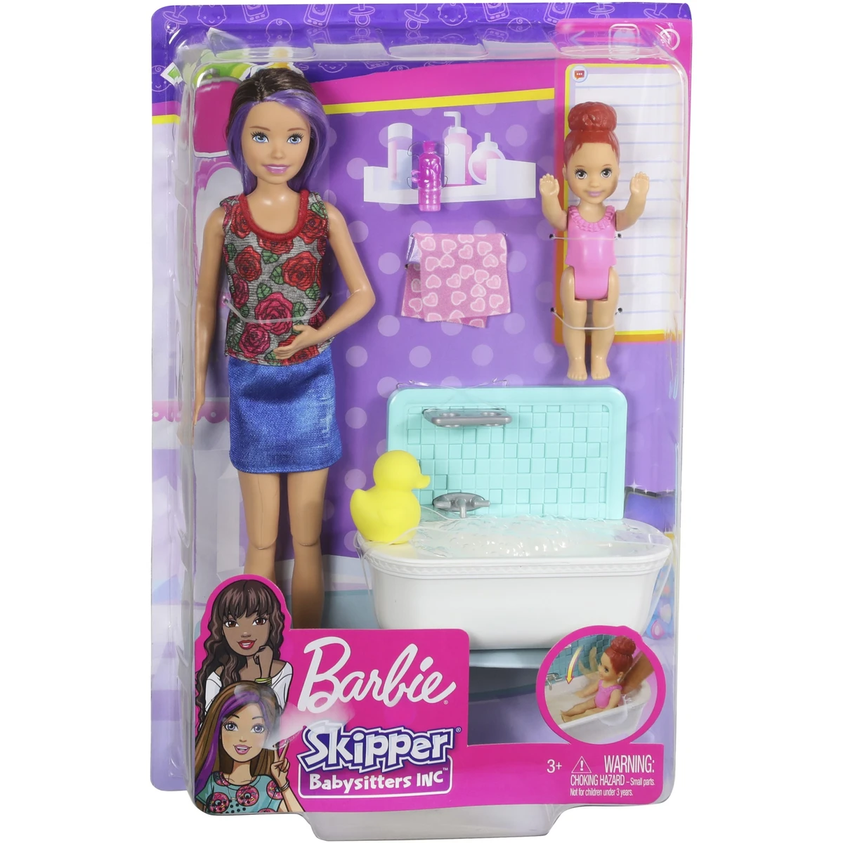 Barbie Skipper: barna hajú Barbie vörös hajú kislánnyal
