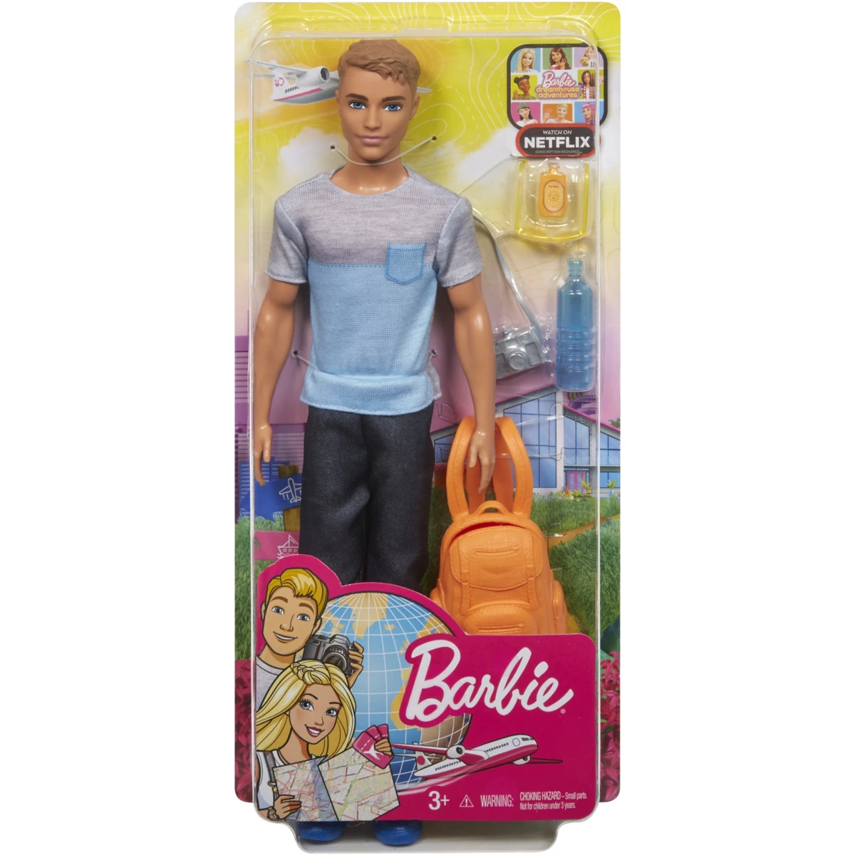 Barbie Dreamhouse: világjáró Ken baba kiegészítőkkel