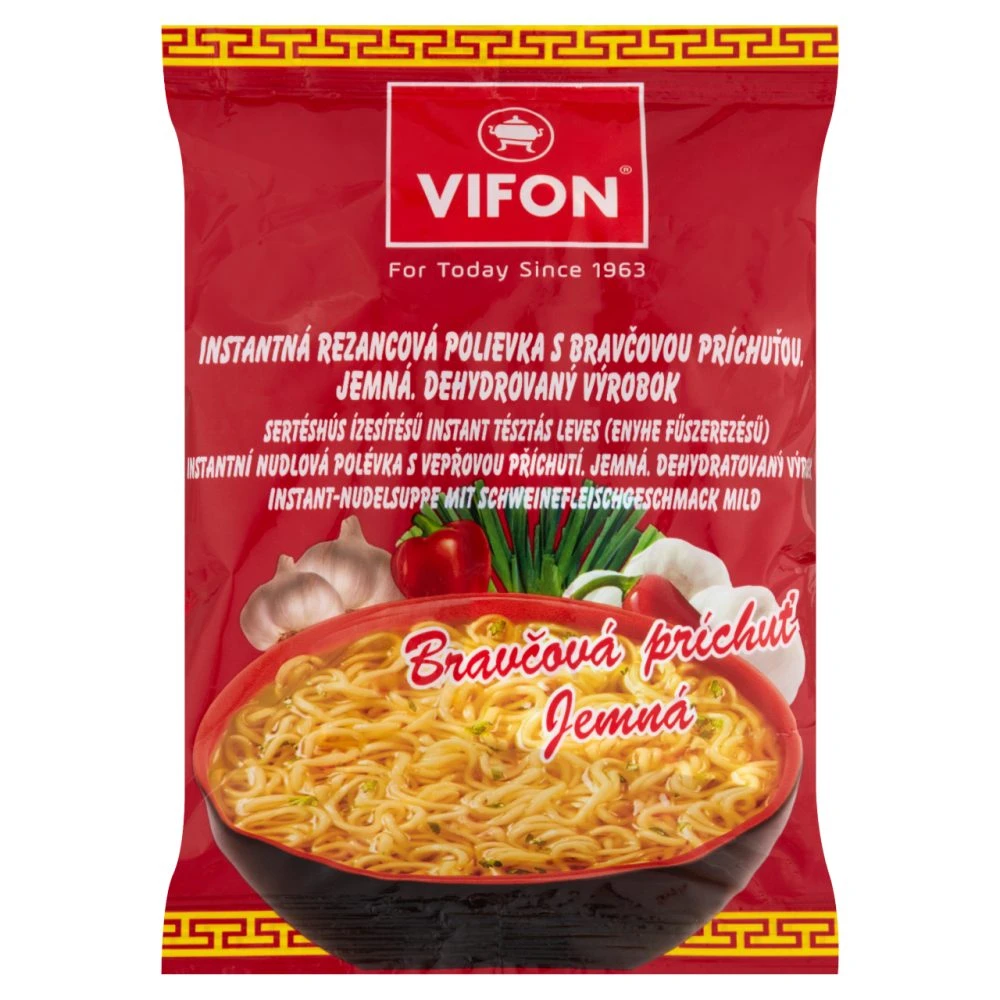 Vifon sertéshús ízesítésű instant tésztás leves 60 g