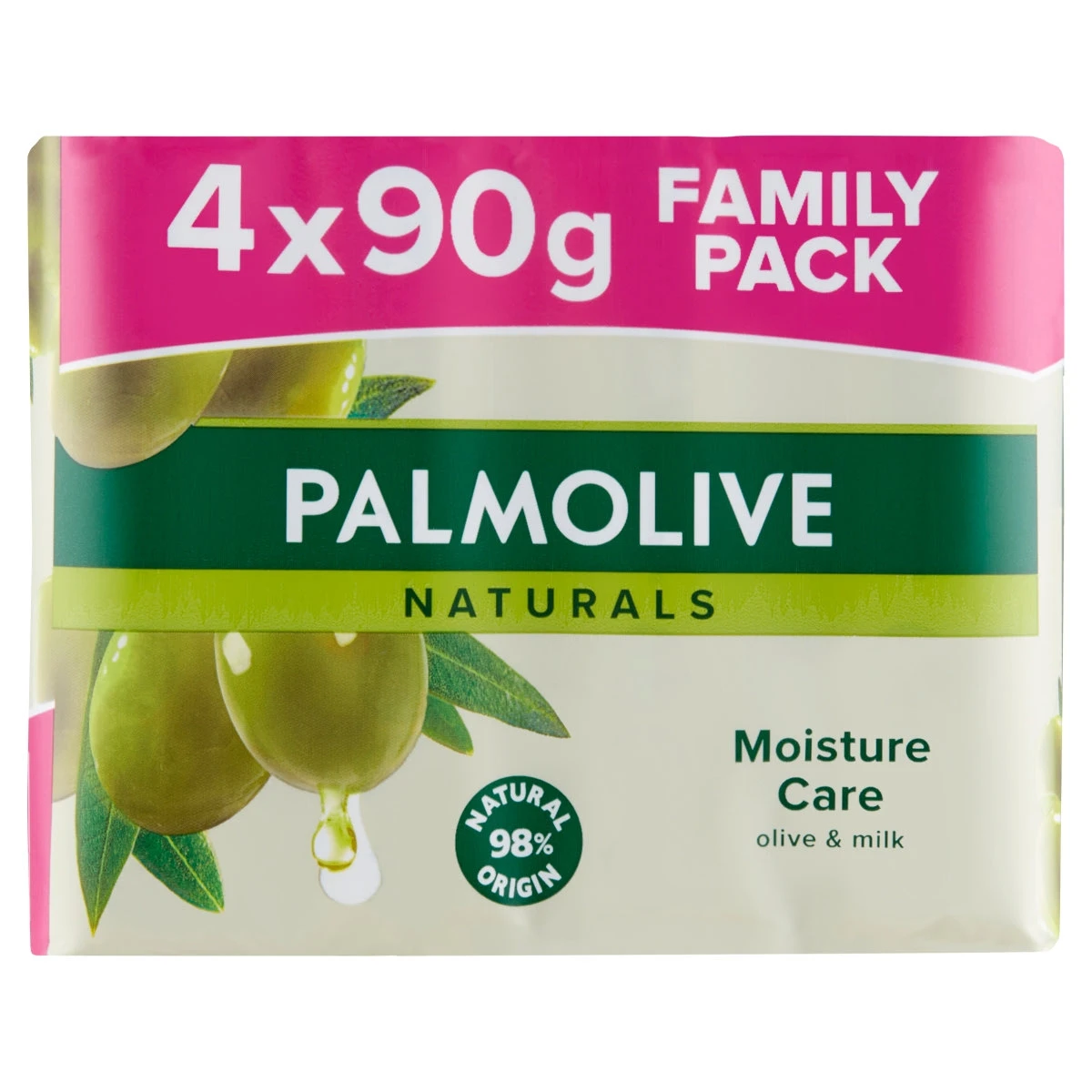 Palmolive Szappan Naturals Moisture Care with Olive Family Pack, 0,36 kg