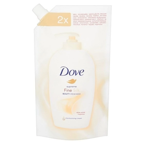 Dove Fine Silk szépségápoló folyékony krémszappan utántöltő 500 ml
