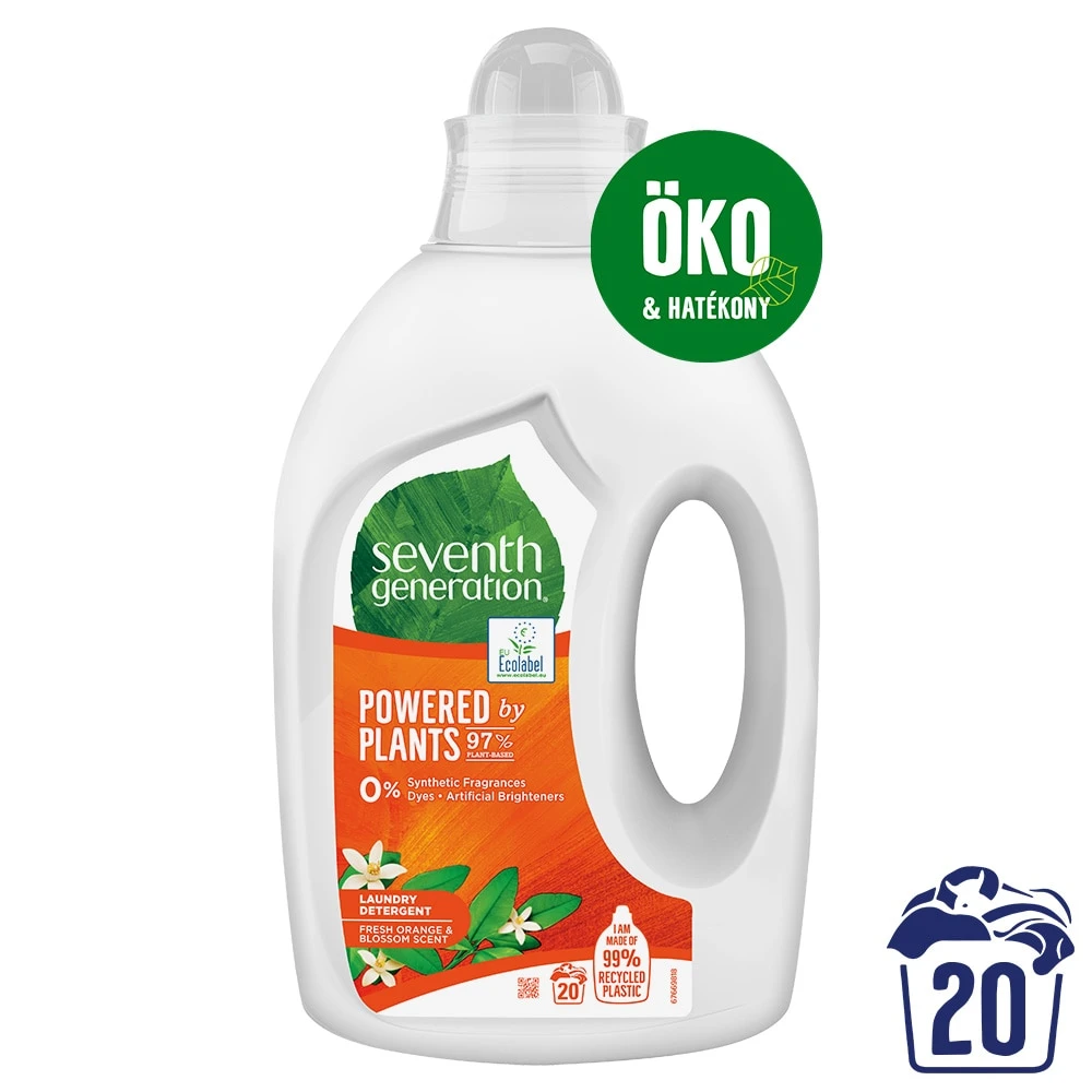 seventh generation Öko mosógél, Fresh Orange & Blossom Scent, 1 l