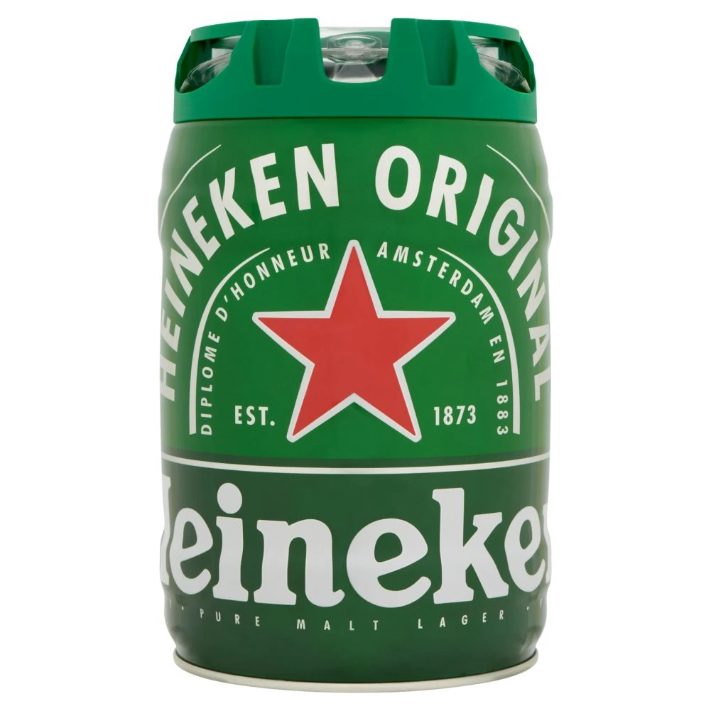 Heineken minőségi világos sör 5% 5 l hordó