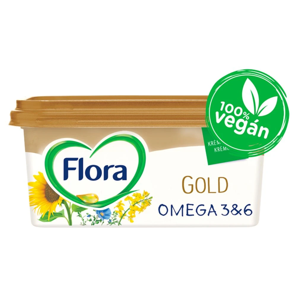 Flora Gold Vajas Íz csészés margarin 400 g