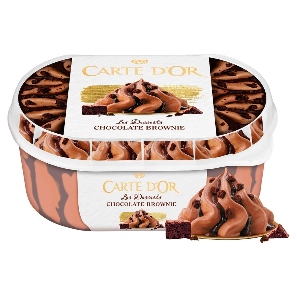 Carte D'Or Gelateria Chocolate Brownie csokoládés jégkrém brownie sütemény darabkákkal 900 ml
