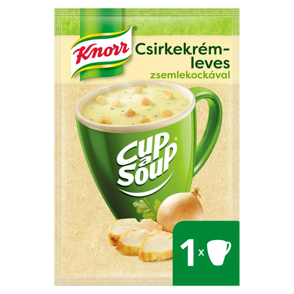 Knorr Cup a Soup csirkekrémleves zsemlekockával 16g