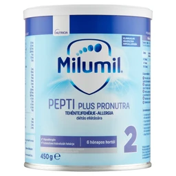 Milumil Milumil Pepti Plus 2 tápszer 6 hónapos kortól, 450 g