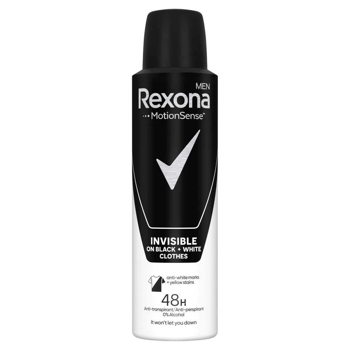 Rexona Men Invisible on black + white clothes izzadásgátló aeroszol 150 ml