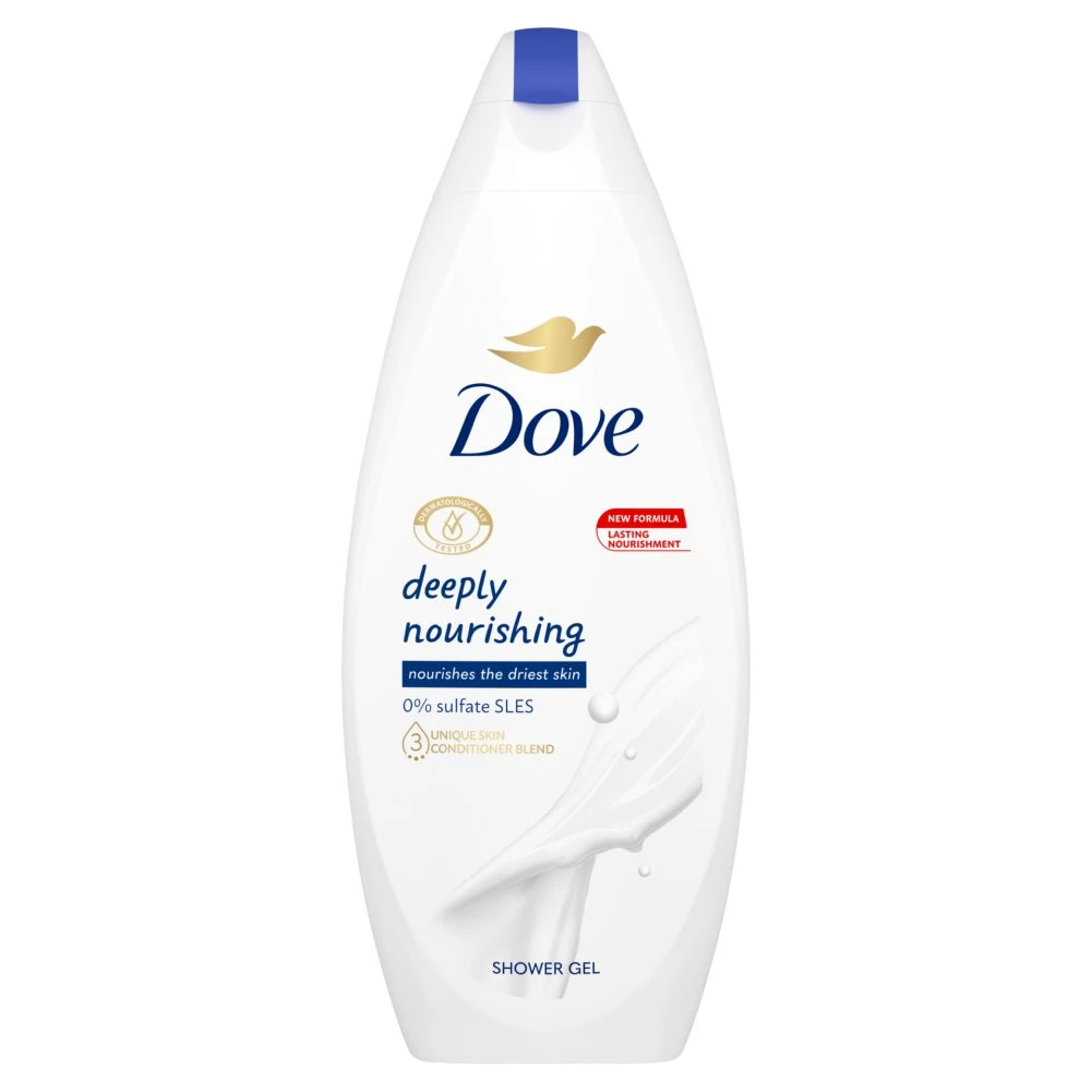 Dove Deeply Nourishing bőrtápláló krémtusfürdő 250 ml