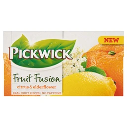 Pickwick Pickwick Fruit Fusion gyümölcstea citrom és narancshéjjal és bodzavirággal ízesítve 20 filter 40 g