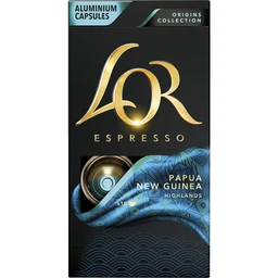 L'OR L'OR Kapszulás kávé Papua Új Guinea, 10 db