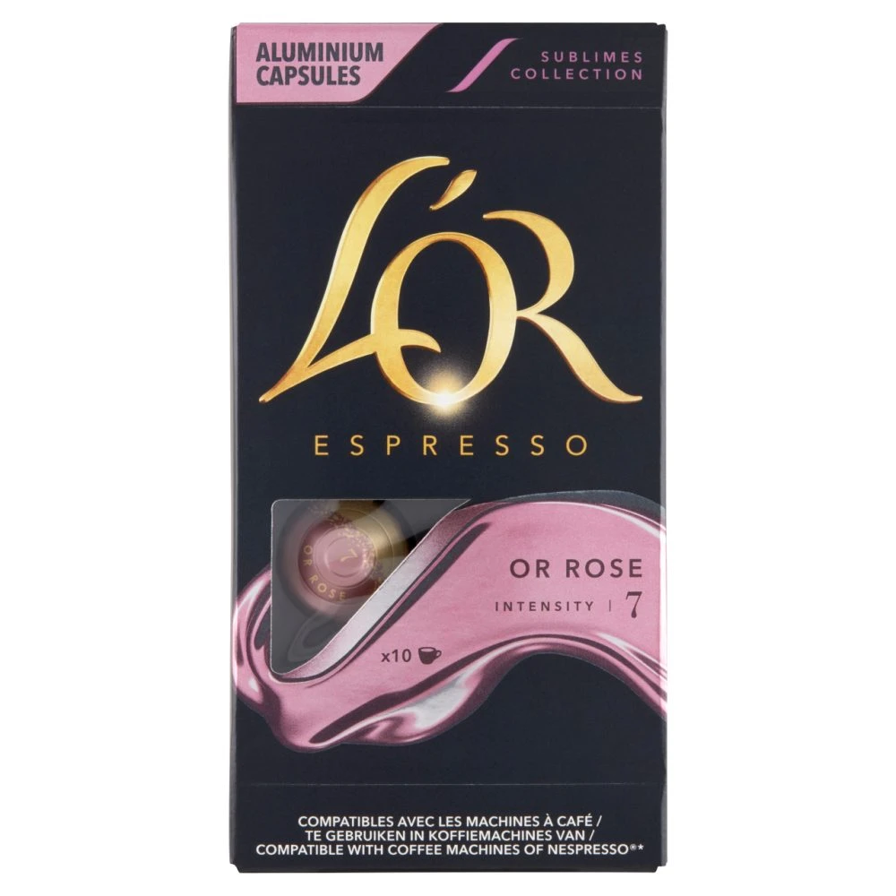 L'OR Espresso Or Rose őrölt pörkölt kávé kapszulában 10 db 52 g