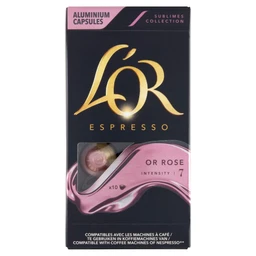 L'OR L'OR Espresso Or Rose őrölt pörkölt kávé kapszulában 10 db 52 g