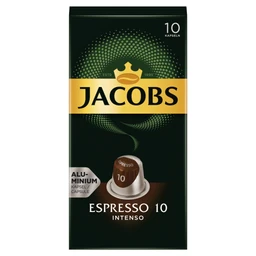 Jacobs Jacobs Espresso 10 Intenso őrölt pörkölt kávé kapszulában 10 db 52g
