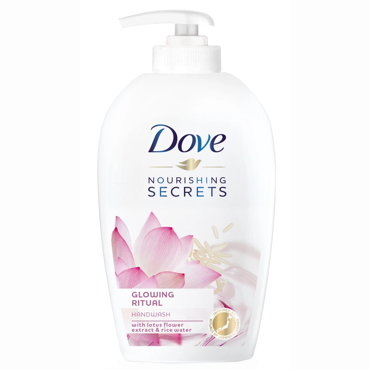 Dove Nourishing Secrets Glowing Ritual folyékony szappan, Lótusz virág és rizsvíz, 250 ml