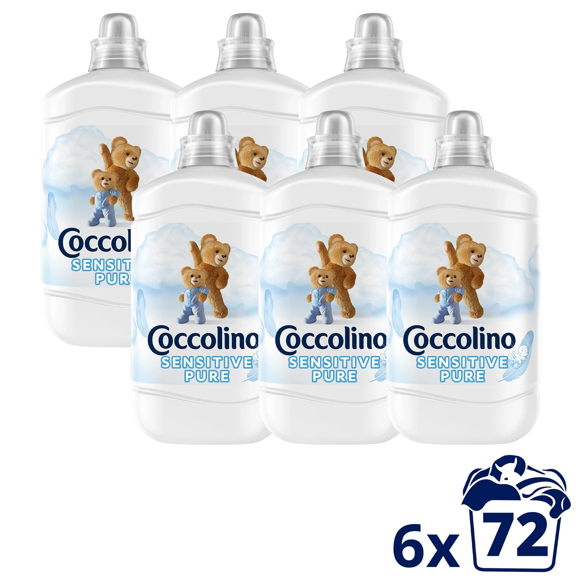 Coccolino Sensitive öblítőkoncentrátum, 4x1800 ml