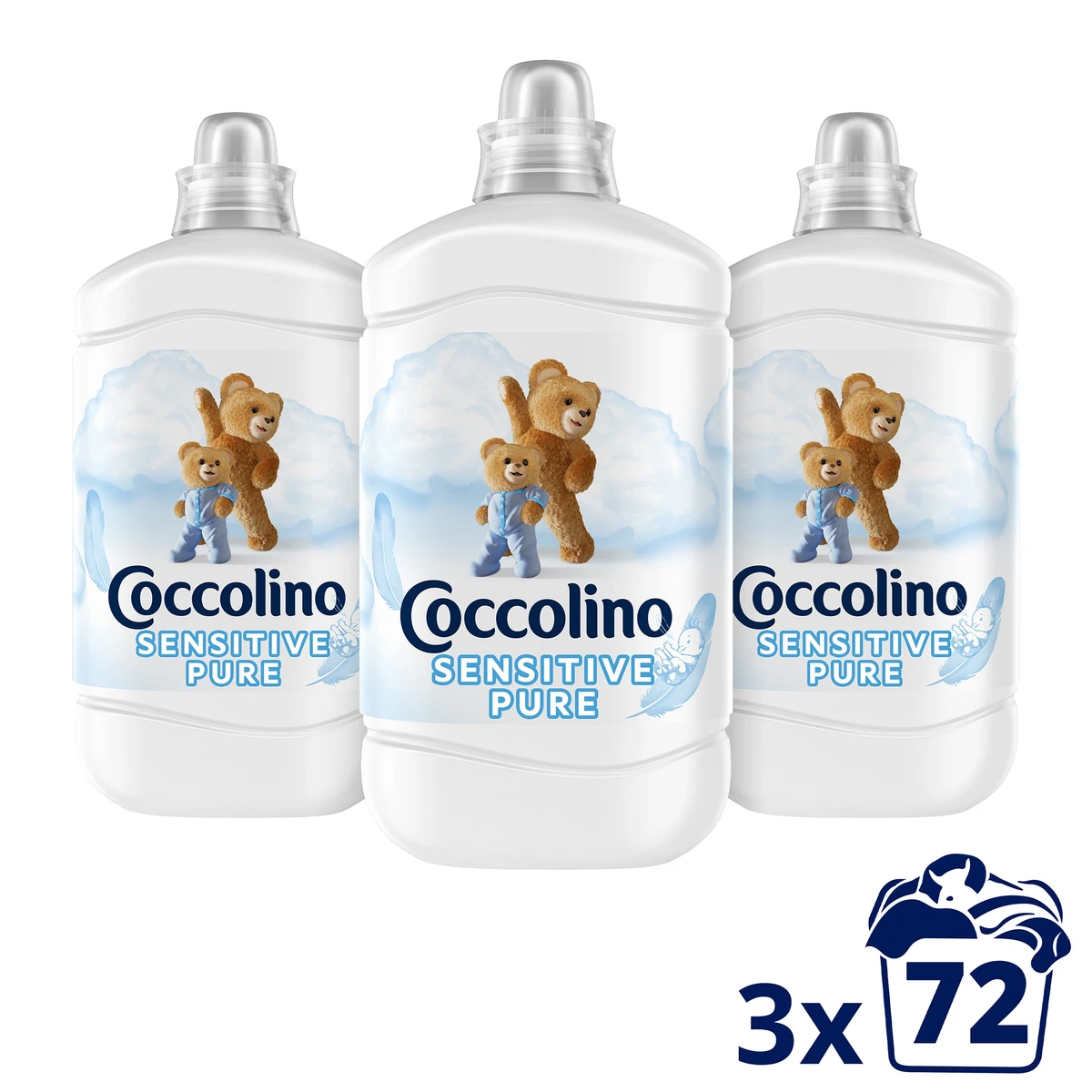 Coccolino Sensitive öblítőkoncentrátum 72 mosás 1800 ml