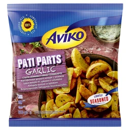 Aviko Aviko elősütött, gyorsfagyasztott burgonyagerezdek fokhagymás fűszerköpenyben 600 g