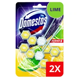 Domestos Power5 DOMESTOS Power5 WC frissítő blokk Lime 2 x 55 g