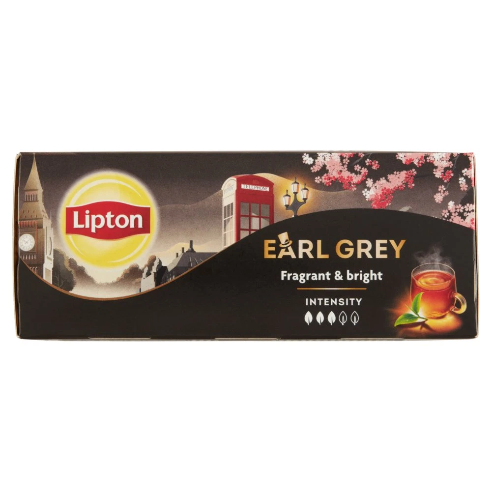 Lipton Earl Grey bergamot ízesítésű fekete tea 25 filter