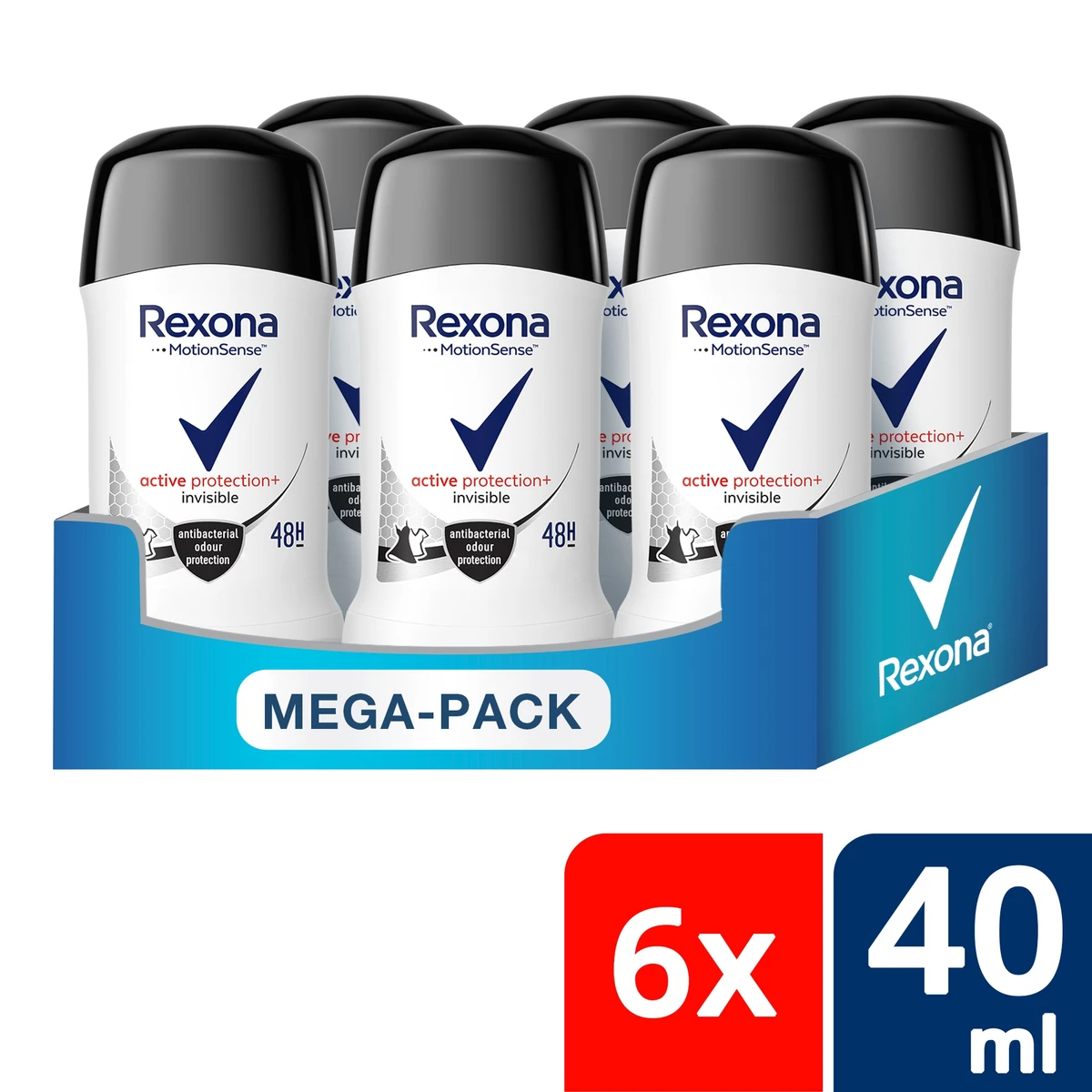 Rexona Deo stift Active Protection+ Invisible, 40 ml