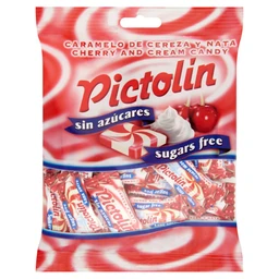 Pictolin Pictolin cseresznye ízesítésű, tejszínes cukormentes cukorka édesítőszerrel 65 g