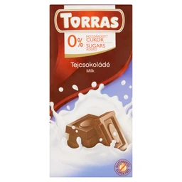 Torras Torras tejcsokoládé hozzáadott cukor nélkül, édesítőszerrel 75g