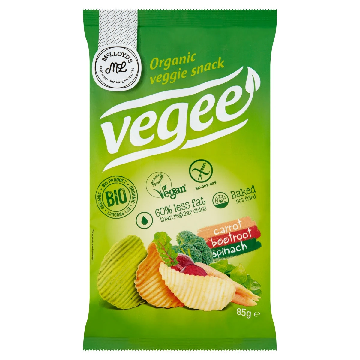 Bio zöldséges burgonya snack 85 g