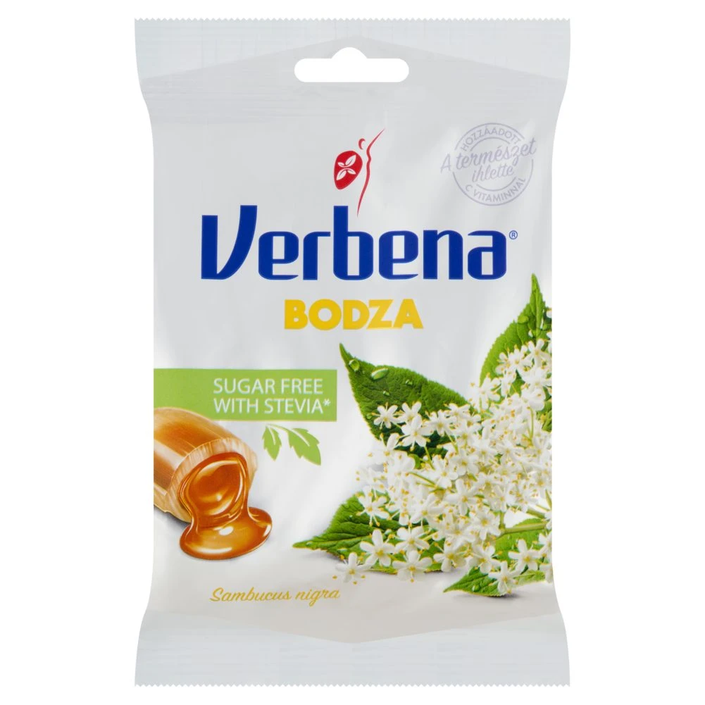 Verbena Light töltött keménycukorka bodzavirág kivonattal, édesítőszerekkel és C vitaminnal 60 g